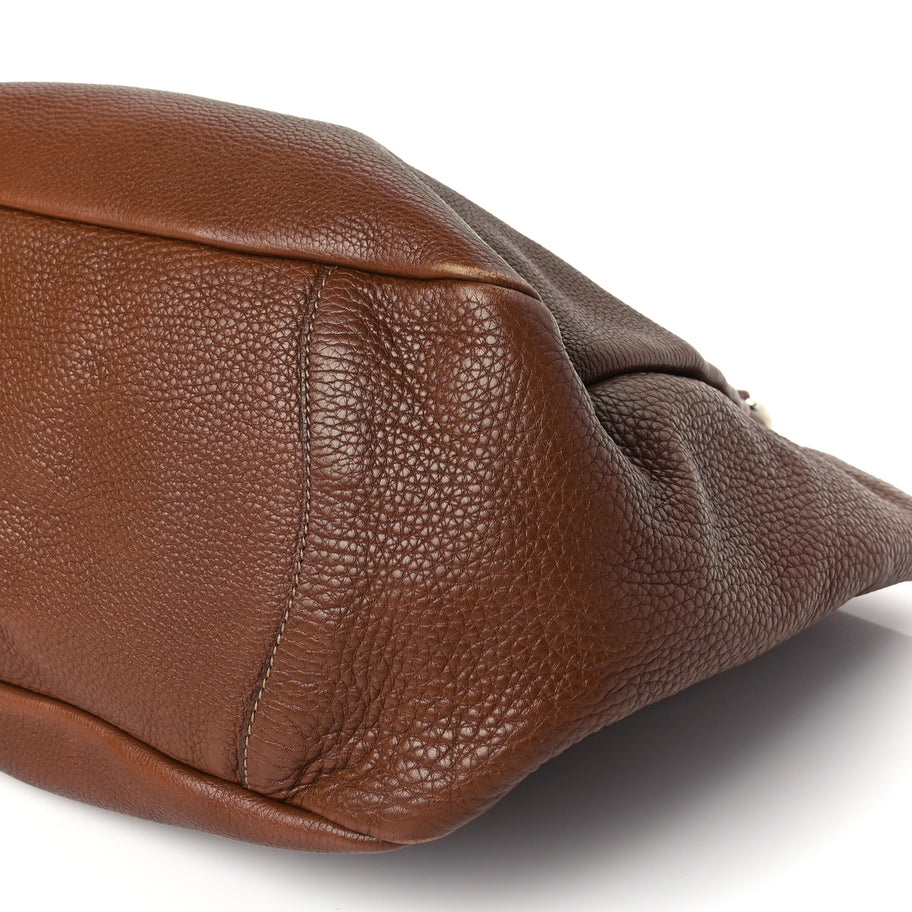 Prada Vitello Daino Hobo Nocciolo Image 7
