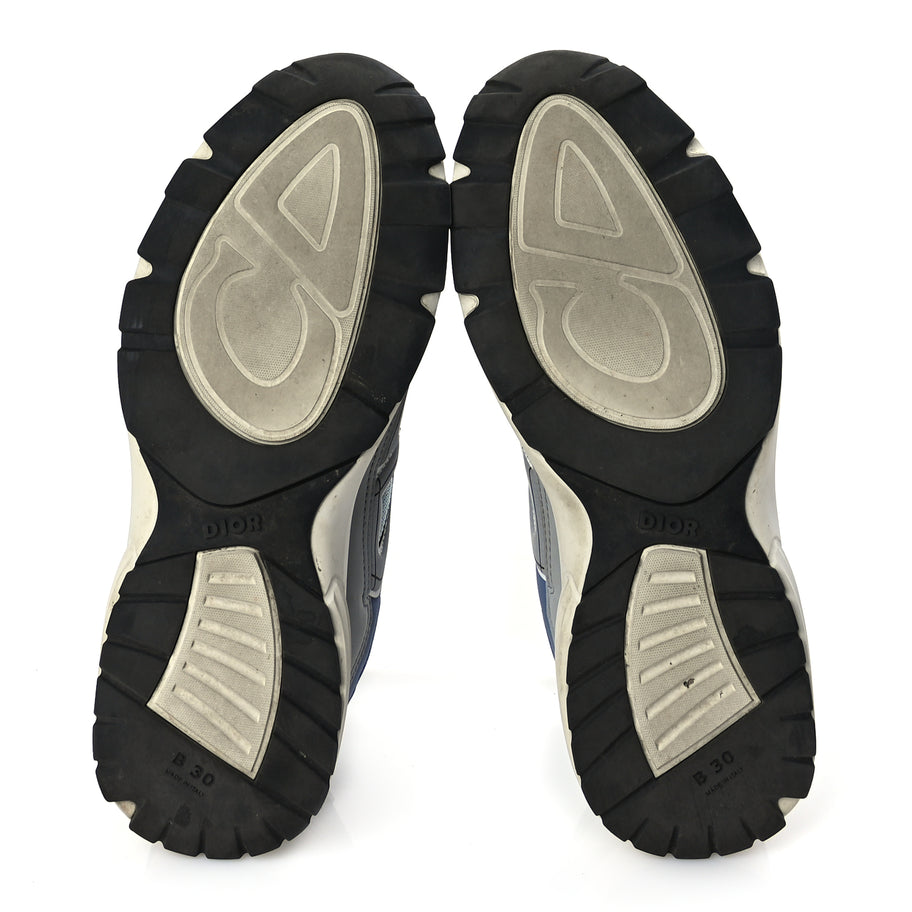 Christian Dior Technical Mesh Calfskin Mens B30 Sneakers 43 White Blue Image 8