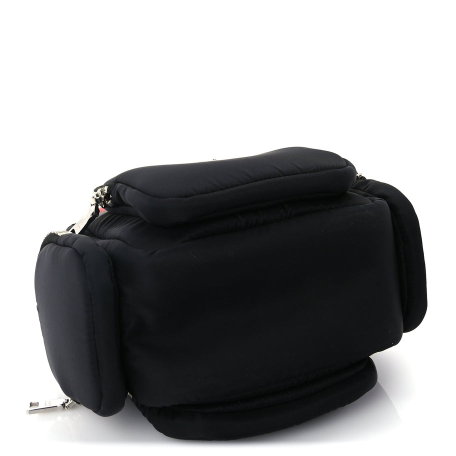 Prada Tessuto Nylon Pocket Top Handle Cargo Bag  Black Fuoco Image 3