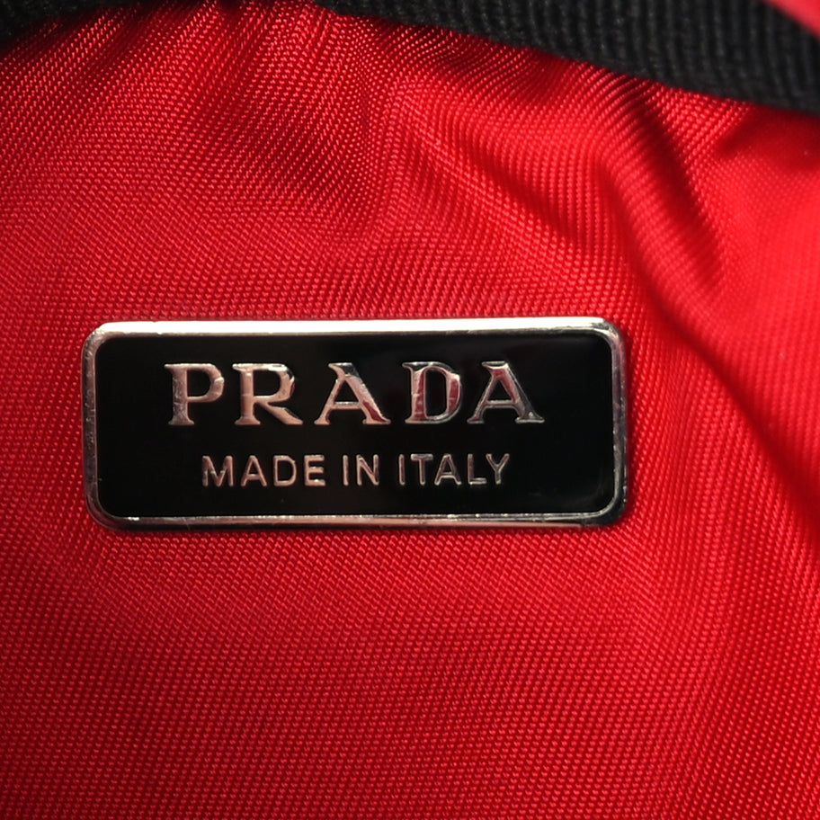 Prada Tessuto Nylon Pocket Top Handle Cargo Bag  Black Fuoco Image 5