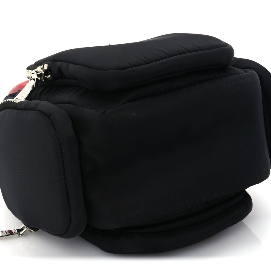 Prada Tessuto Nylon Pocket Top Handle Cargo Bag  Black Fuoco Image 7