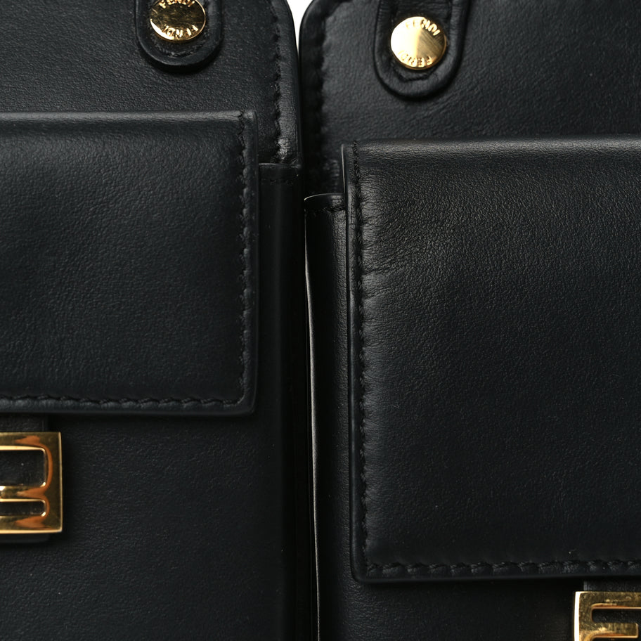 Fendi Calfskin Multi Pocket Belt  Black Image 4
