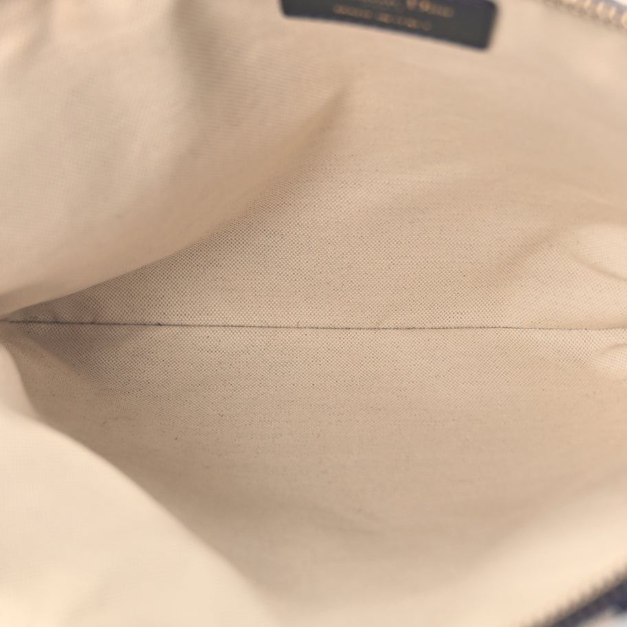 Christian Dior Oblique Travel Pouch Navy Blue Image 5