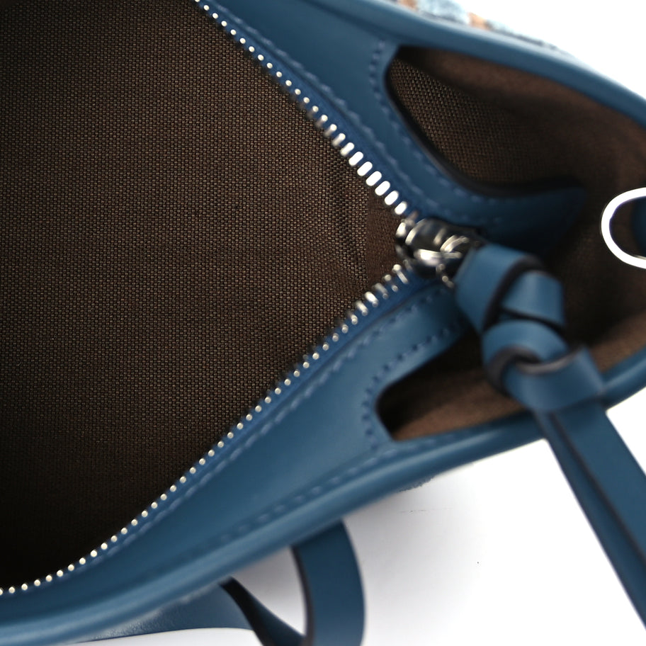 Fendi Velvet Jacquard FF Mini Roll Tote Anice Image 4