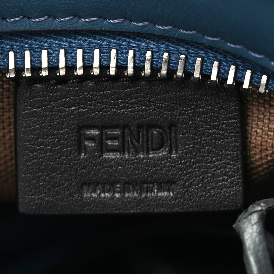 Fendi Velvet Jacquard FF Mini Roll Tote Anice Image 5