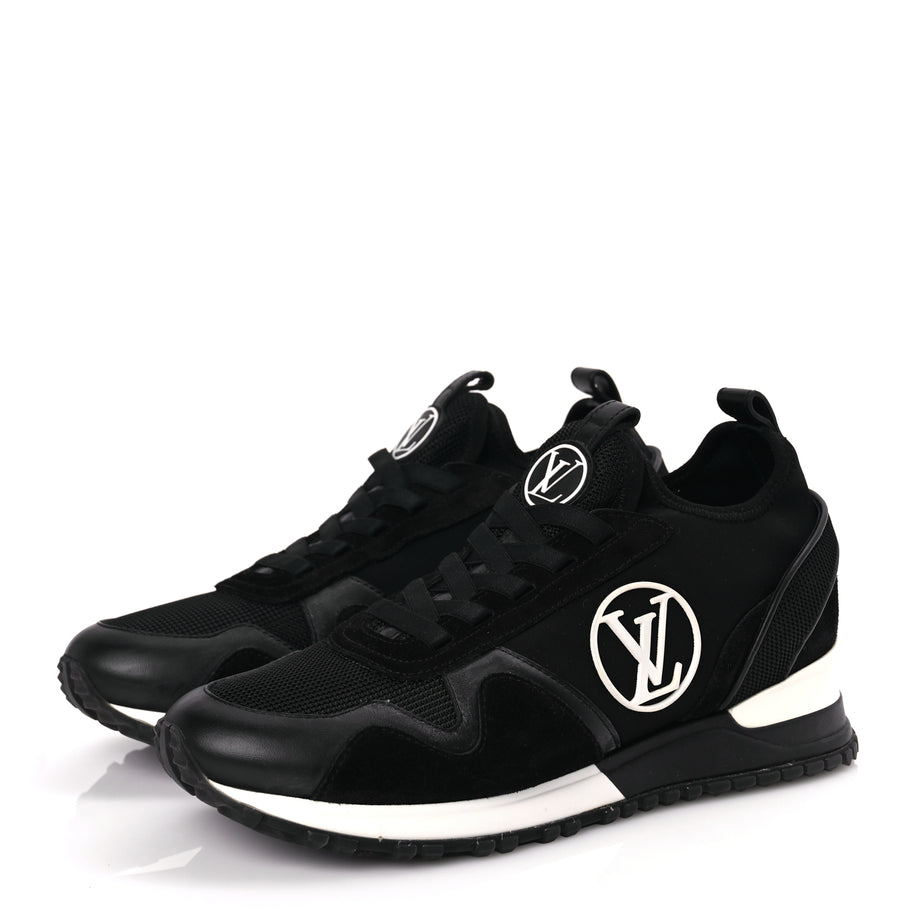Louis Vuitton Calfskin Run Away Sneakers 38 Black Image 4
