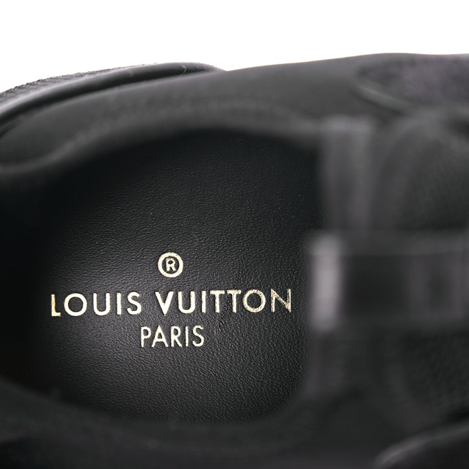 Louis Vuitton Calfskin Run Away Sneakers 38 Black Image 8