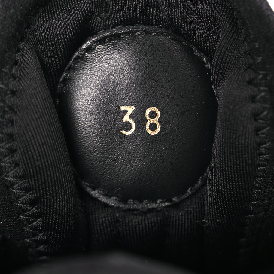 Louis Vuitton Calfskin Run Away Sneakers 38 Black Image 9