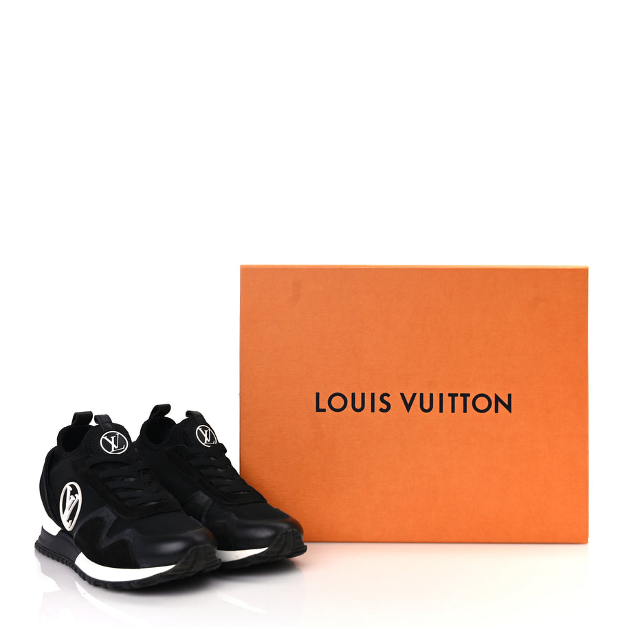 Louis Vuitton Calfskin Run Away Sneakers 38 Black Image 10