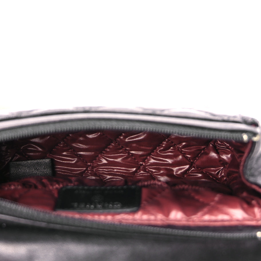 Chanel Lambskin Quilted Flap Cosmetic Case Black Image 5