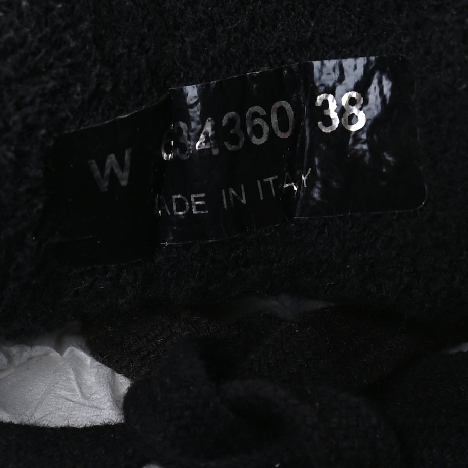 Chanel Fabric Calfskin Suede CC Sneakers 38 Black Image 8