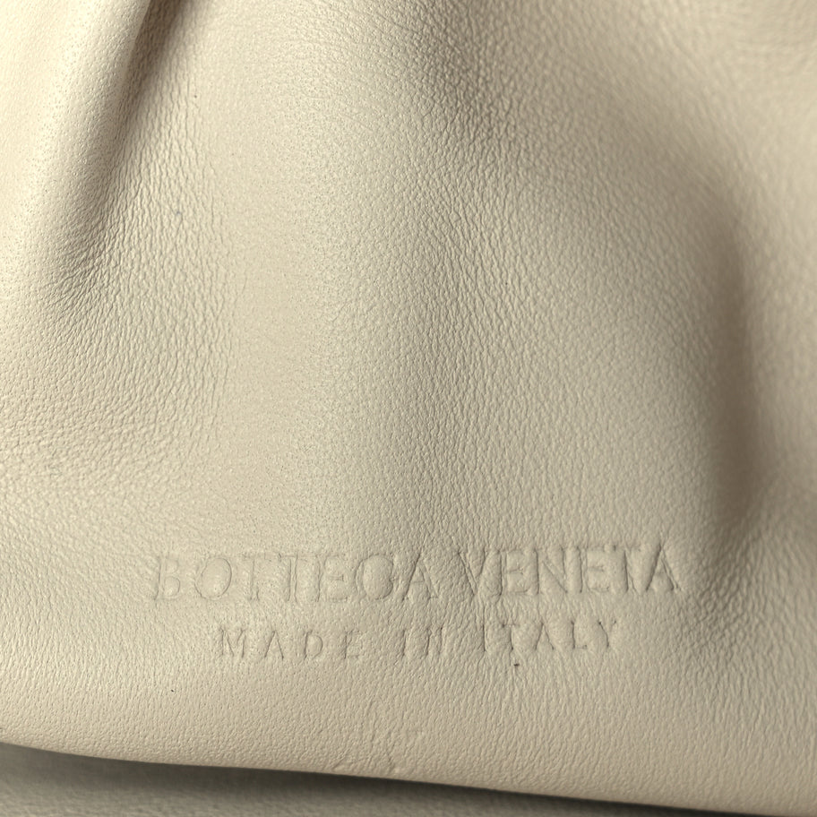 Bottega Veneta Metallic Crinkled Lambskin The Pouch Oversized Clutch Oro Image 6