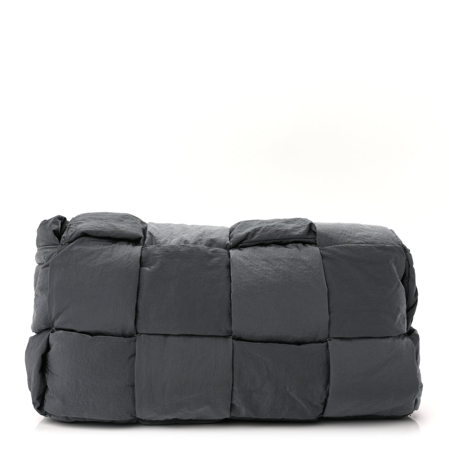 Bottega Veneta Nylon Intrecciato Padded Tech Cassette Bag Dark Grey Image 1