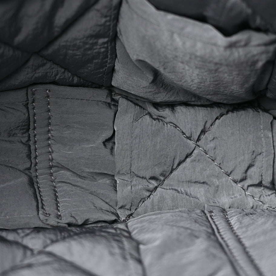 Bottega Veneta Nylon Intrecciato Padded Tech Cassette Bag Dark Grey Image 8