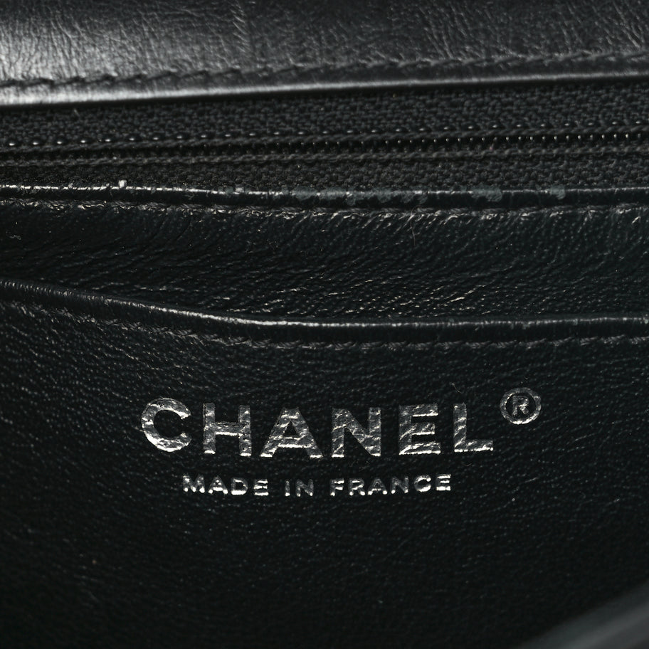 Chanel Aged Calfskin Quilted 2.55 Reissue Mini Flap So Black Image 5