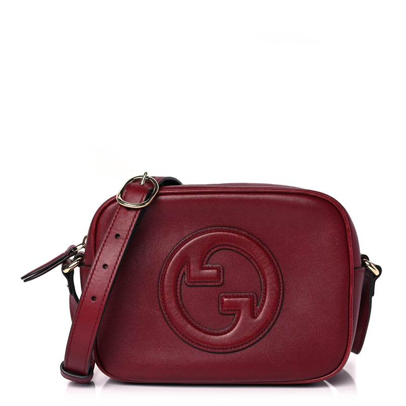  Gucci Calfskin Mini Blondie Bag  Rosso