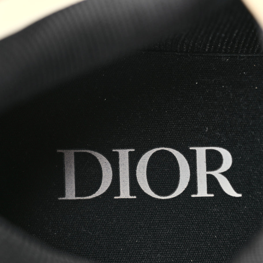 Christian Dior Smooth Calfskin Mens B57 Dribble Mid Top Sneaker 43 Beige Black Image 7