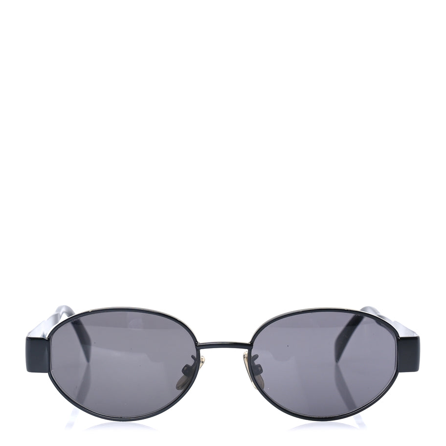 Celine Metal Triomphe 01 Sunglasses CL40235U Black Smoke Image 2