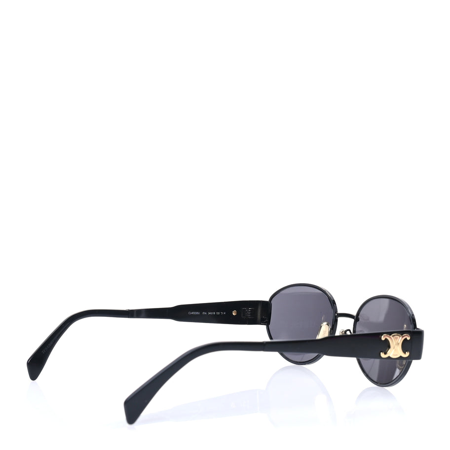 Celine Metal Triomphe 01 Sunglasses CL40235U Black Smoke Image 4
