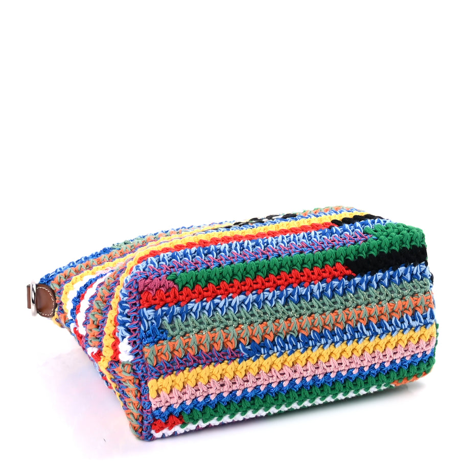 Miu Miu Fabric Crochet Pouch  Multicolor Image 3