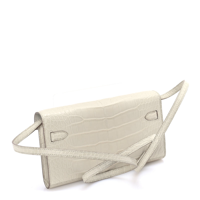  Hermes Matte Alligator Kelly Wallet To Go  Betton