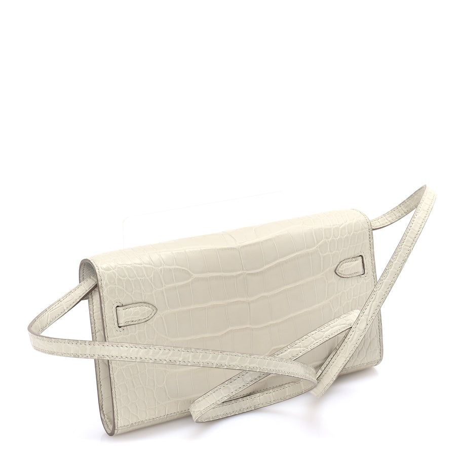 Hermes Matte Alligator Kelly Wallet To Go  Betton Image 2