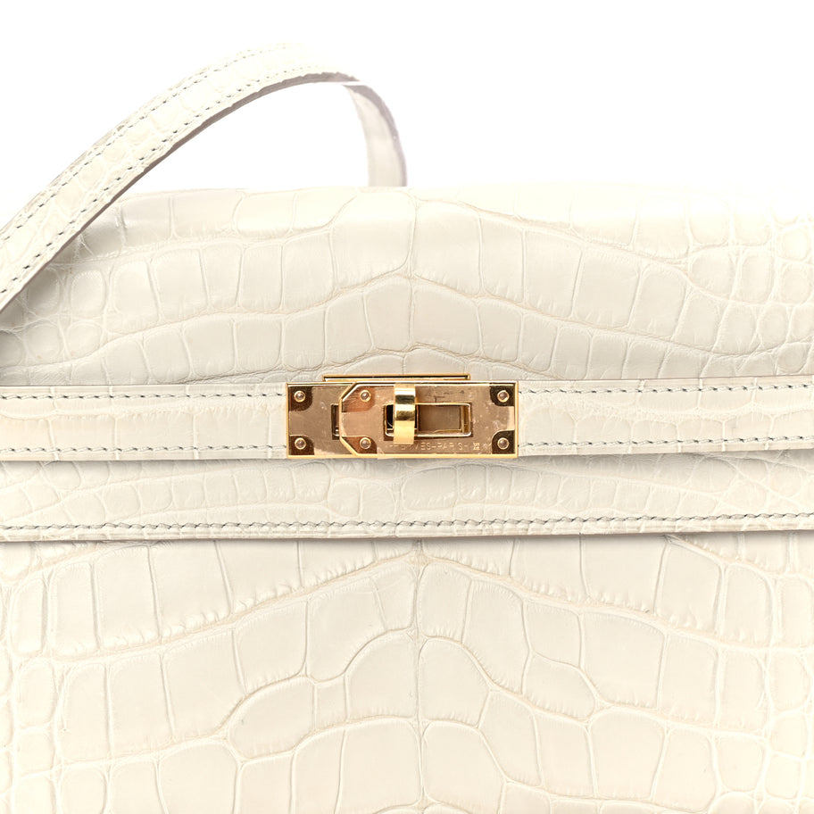 Hermes Matte Alligator Kelly Wallet To Go  Betton Image 6