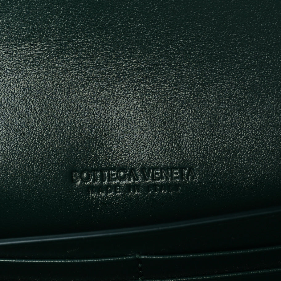 Bottega Veneta Nappa Intrecciato Long Andiamo Top Handle Clutch  Emerald Green Image 5