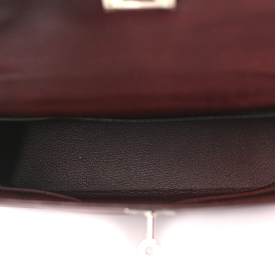 Hermes Evergrain Kelly Retourne 32 Havane Image 4