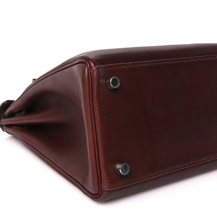 Hermes Evergrain Kelly Retourne 32 Havane Image 8