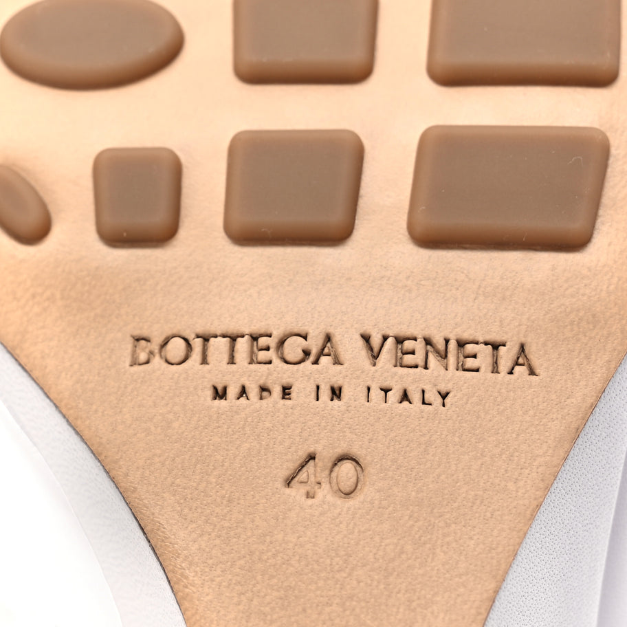 Bottega Veneta Lambskin Stretch Wedge 90mm Sandals 40 Optic White Image 6