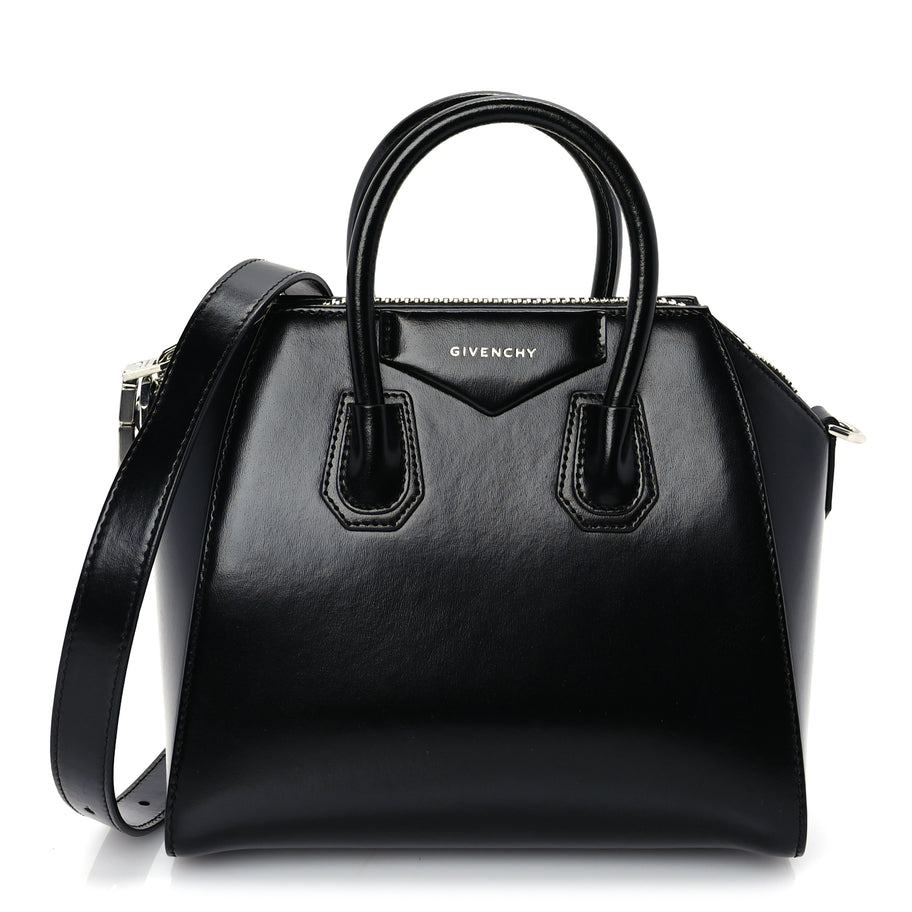 Givenchy Shiny Lord Calfskin Small Antigona Black Image 1