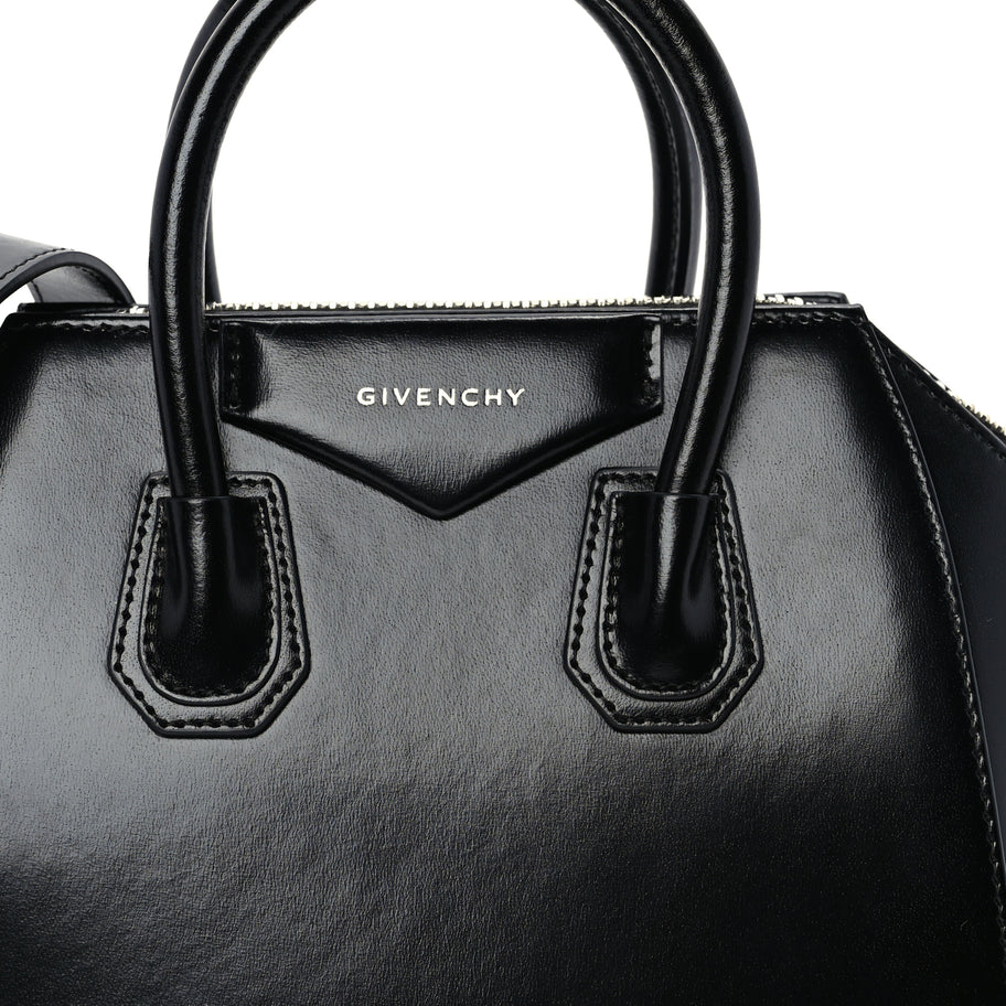 Givenchy Shiny Lord Calfskin Small Antigona Black Image 6