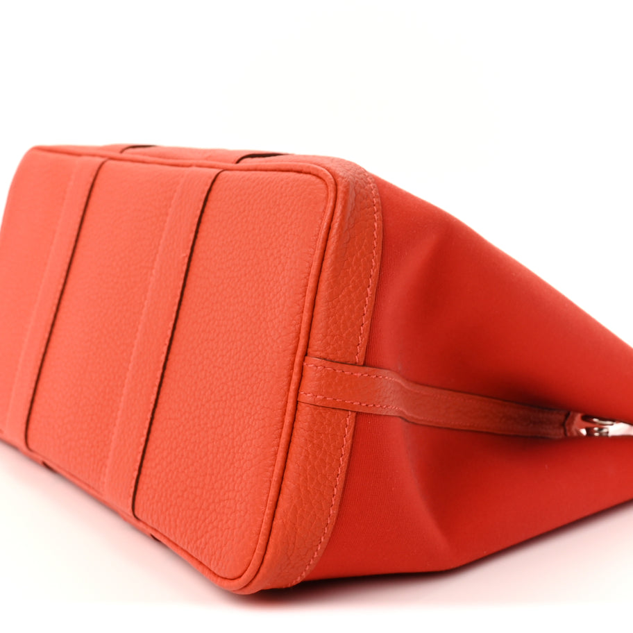 Hermes Toile Officier Negonda Garden Party 30 TPM Rouge Tomate Capucine Image 7