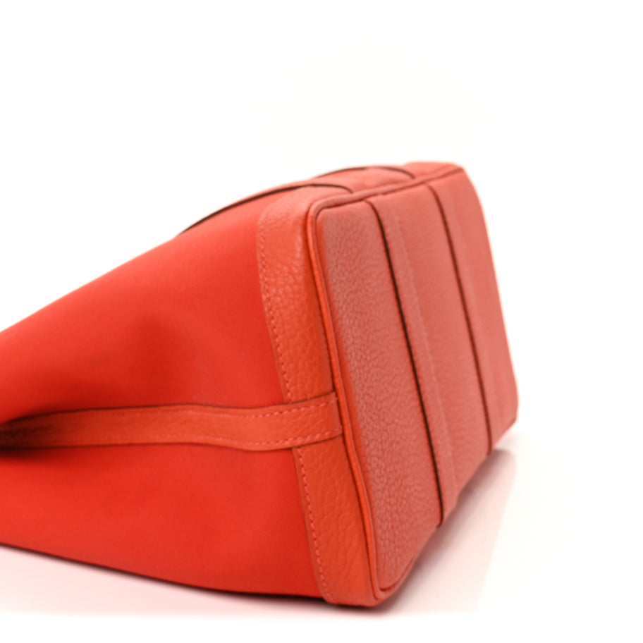 Hermes Toile Officier Negonda Garden Party 30 TPM Rouge Tomate Capucine Image 8