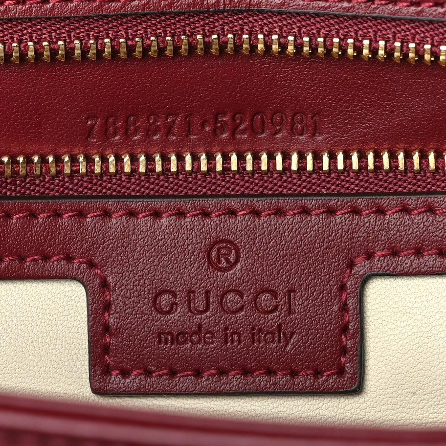 Gucci Calfskin Matelasse Large Horizontal GG Marmont Shoulder Bag  Rosso Ancora Image 5