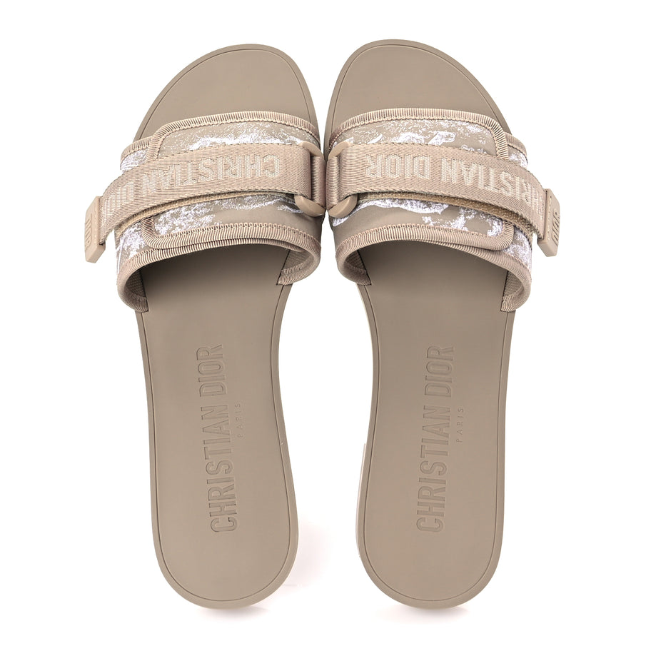 Christian Dior Cotton Toile De Jouy Dioriviera Dio(r)evolution Slide 40 Beige Image 8