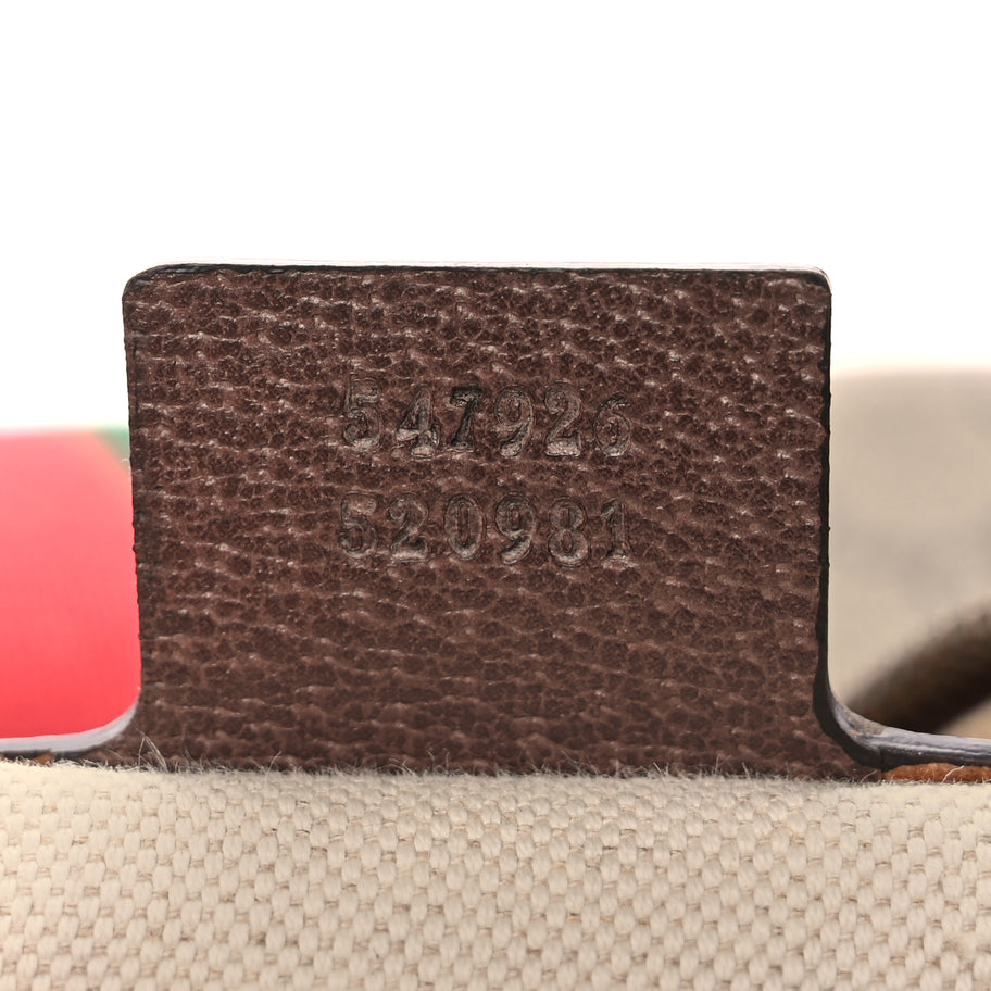 Gucci GG Supreme Monogram Web Small Ophidia Messenger Bag Brown Image 6