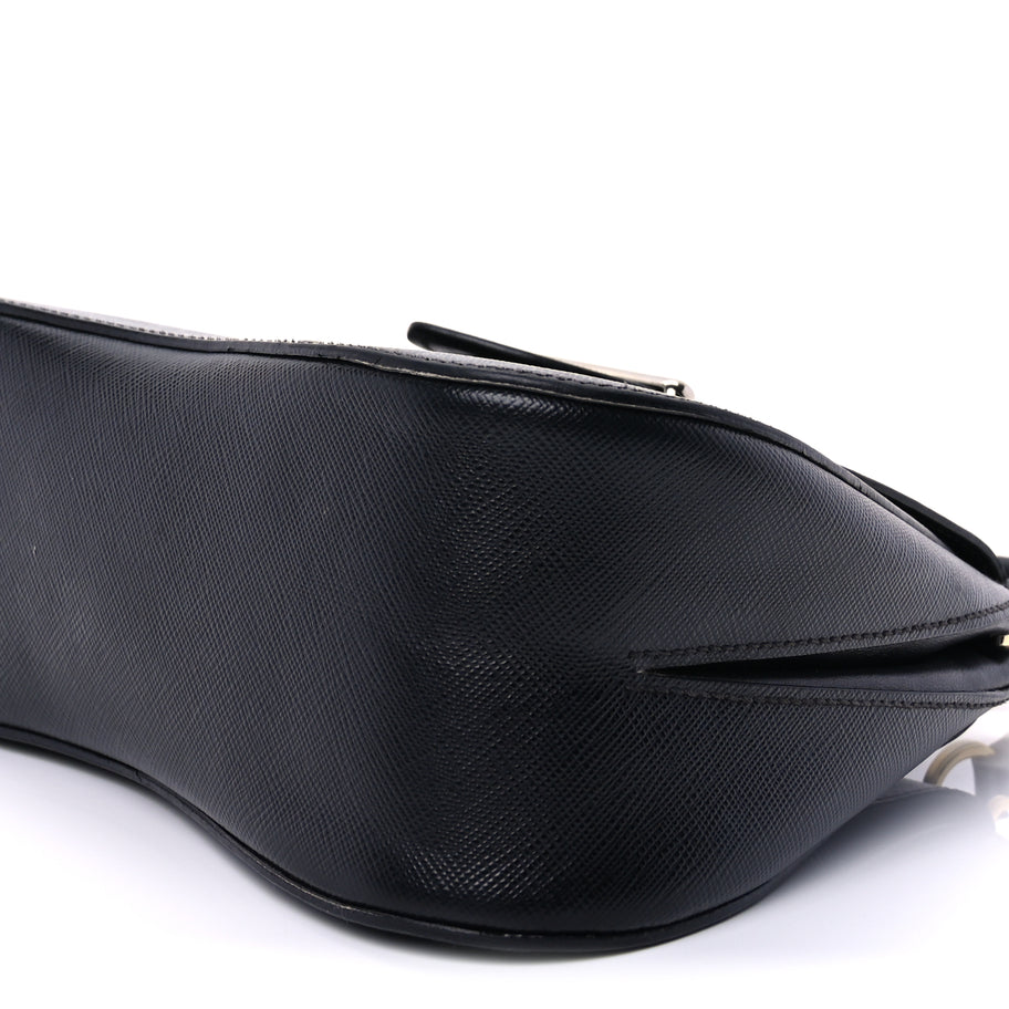 Prada Saffiano Lux Sidonie Top Handle Bag Black Image 8
