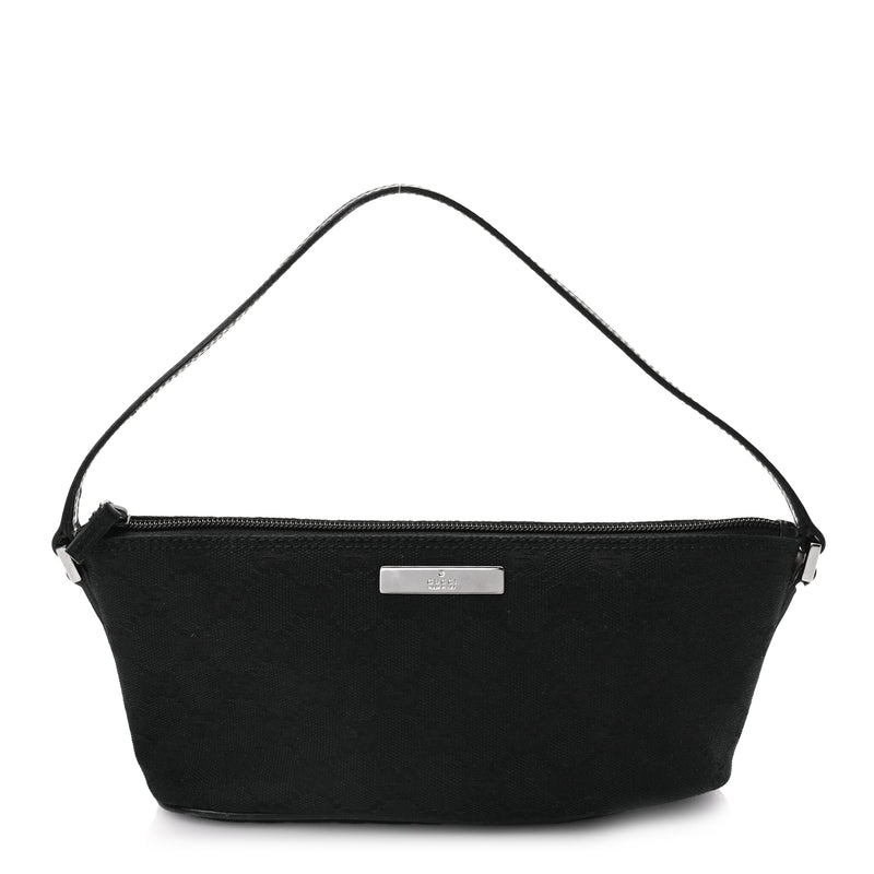  Gucci Monogram Boat Pochette Black