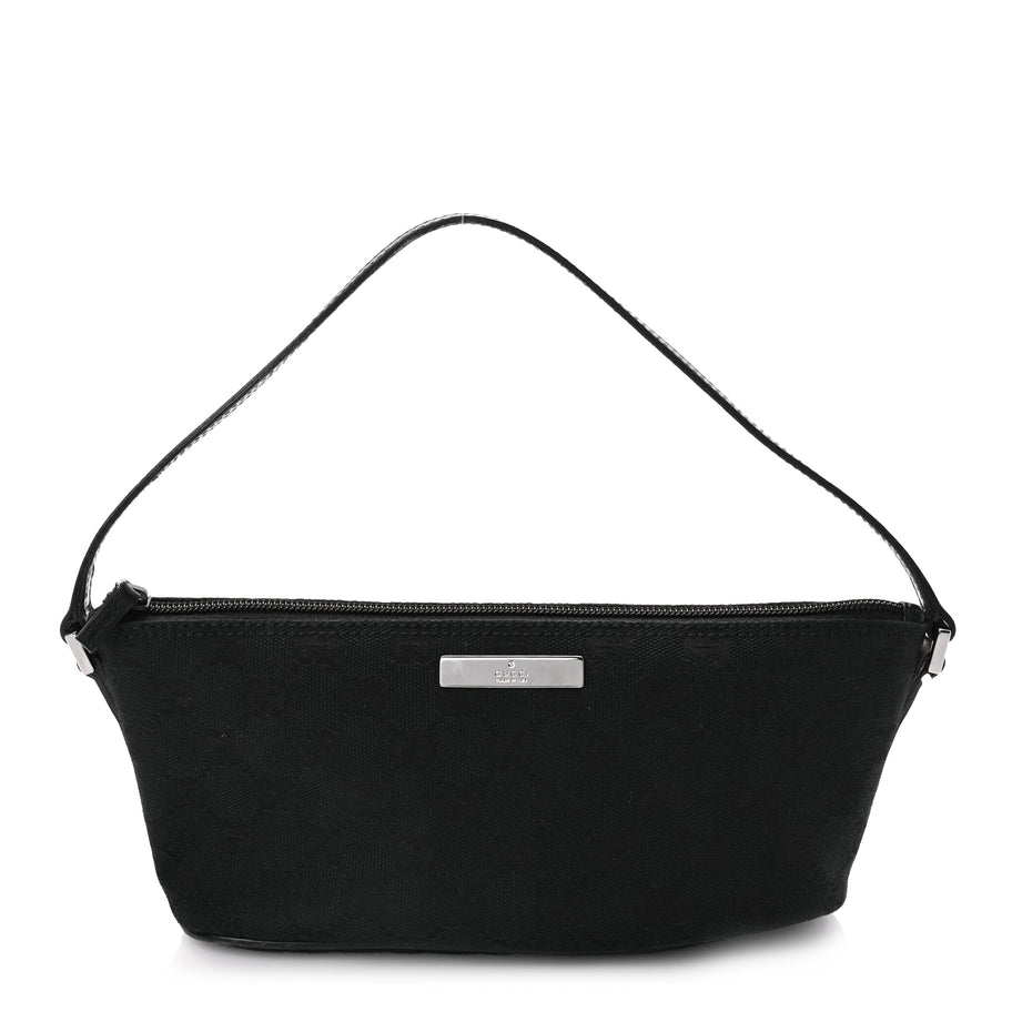 Gucci Monogram Boat Pochette Black Image 1
