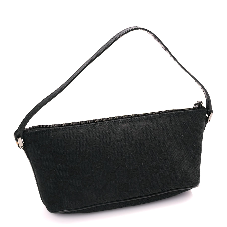 Gucci Monogram Boat Pochette Black Image 2
