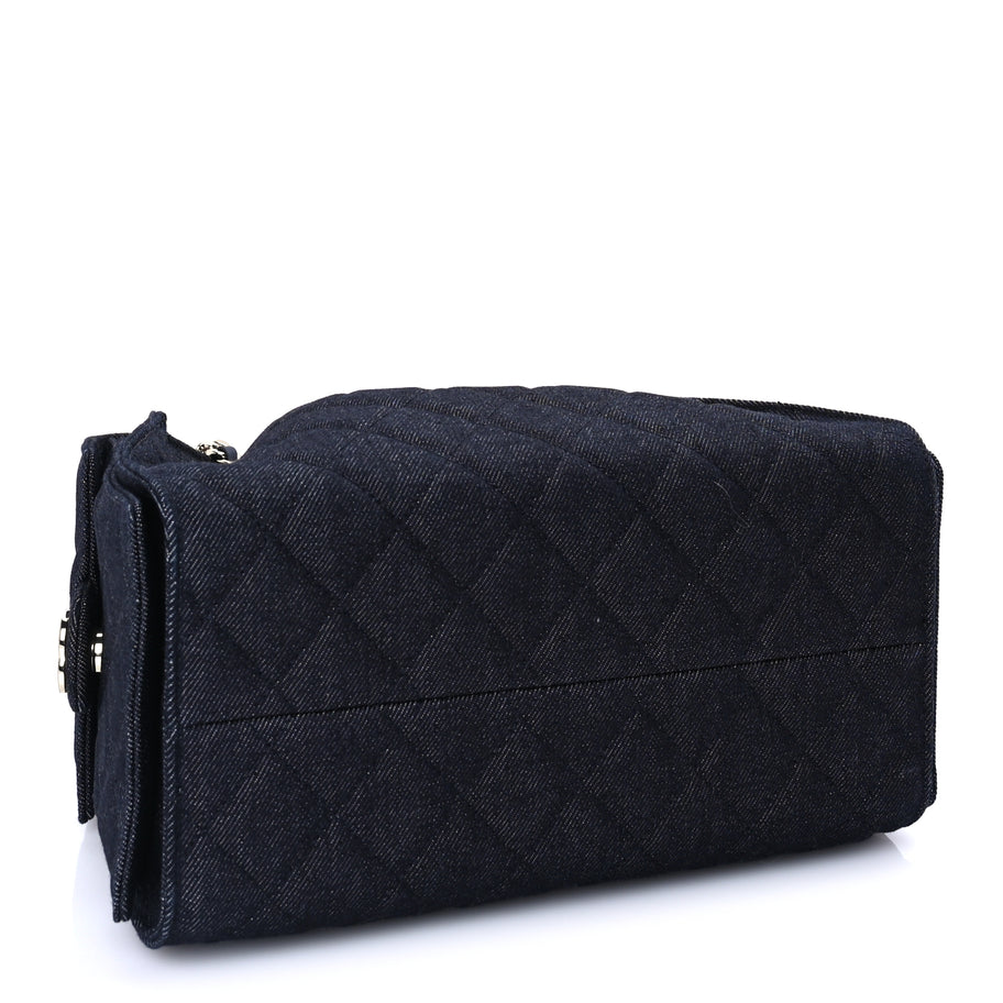 Chanel Denim Quilted Small Chanel 25 Handbag Dark Blue Image 3