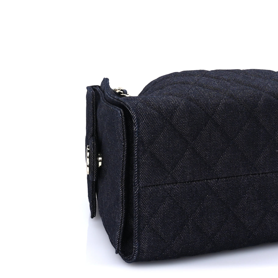 Chanel Denim Quilted Small Chanel 25 Handbag Dark Blue Image 8