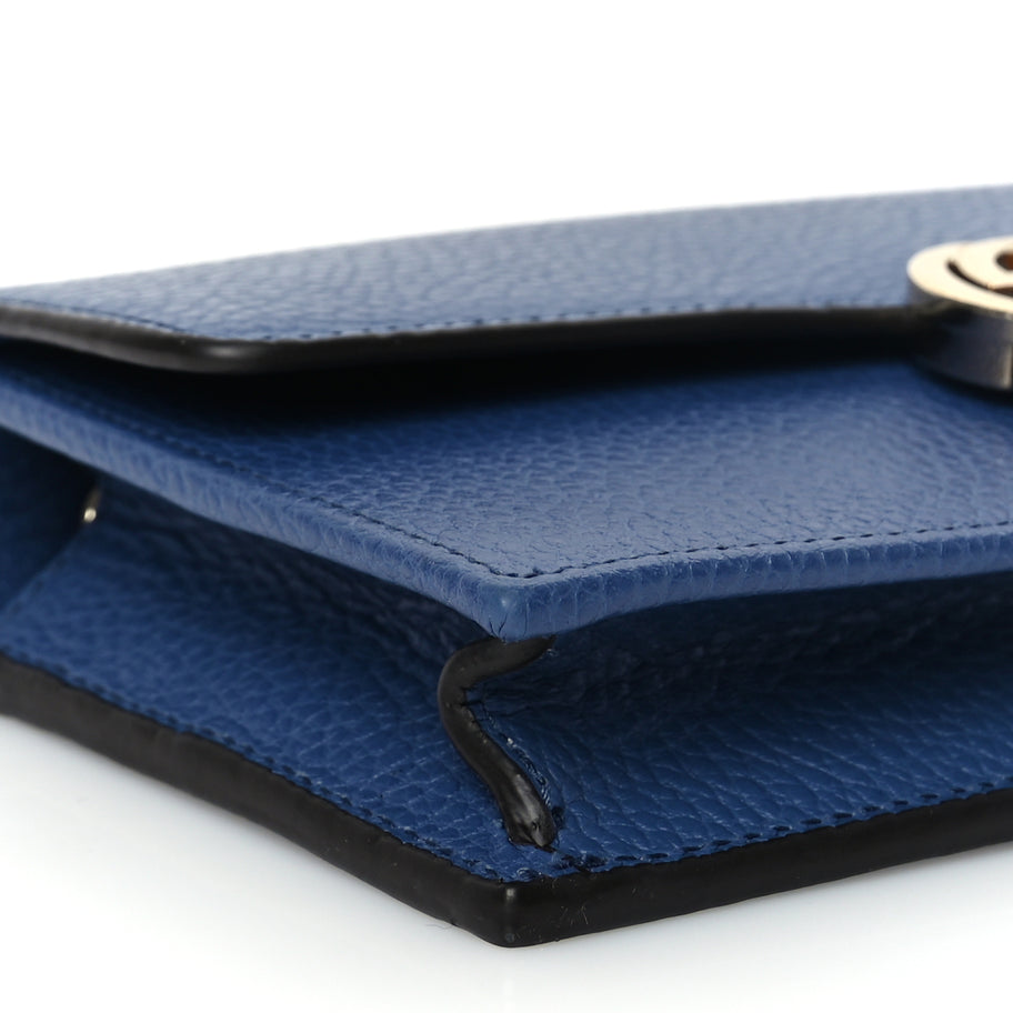 Gucci Dollar Calfskin Interlocking G Chain Wallet  Caspian Image 7