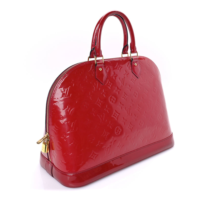  Louis Vuitton Vernis Alma GM Pomme D'Amour