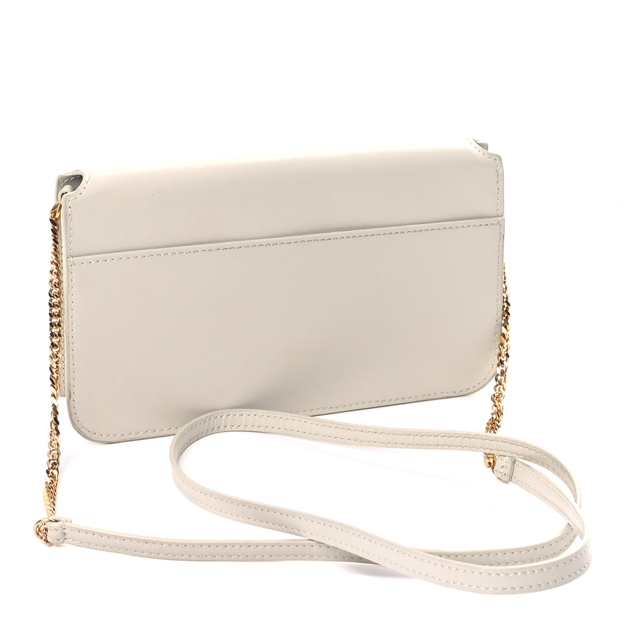 Saint Laurent Smooth Calfskin Monogram Phone Holder Crossbody Crema Soft Image 2