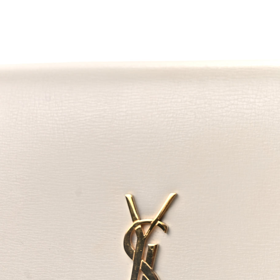 Saint Laurent Smooth Calfskin Monogram Phone Holder Crossbody Crema Soft Image 6