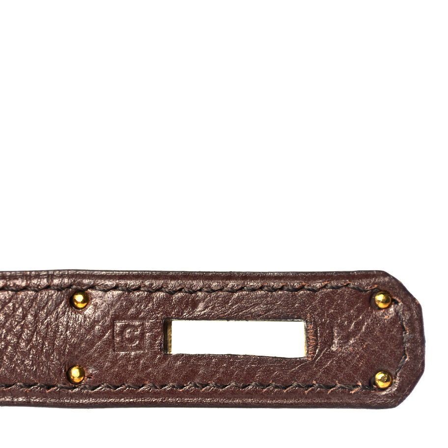 Hermes Courchevel Kelly Sellier 28 Chocolate Image 6