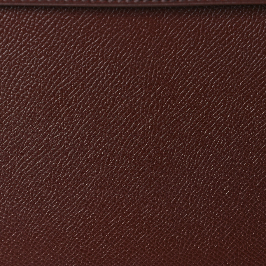 Hermes Courchevel Kelly Sellier 28 Chocolate Image 7